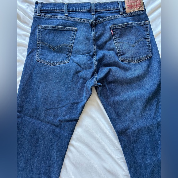 Levi’s Men’s 505 Regular Fit Straight Leg Blue Jeans 40x32 - Picture 5 of 6